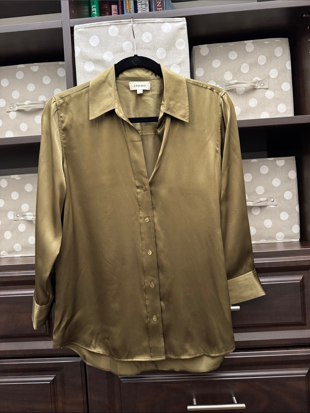 L’AGENCE silk blouse small